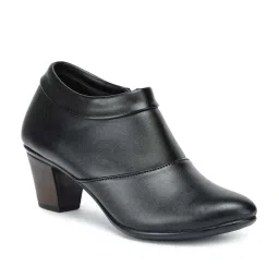 Shezone Women's Black Casual Booties image 3