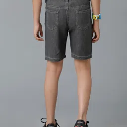 Under Fourteen Only Kids Grey Solid Shorts image 2