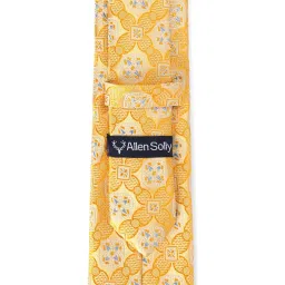 Allen Solly Yellow Printed Formal Tie image 3