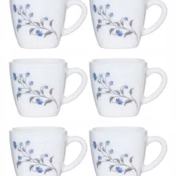 Cello White Opalware Cup (0.1 L) - Set of 6 image 2