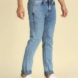 High Star Light Blue Lightly Washed Slim Fit Jeans image 3