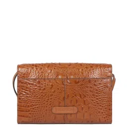 Hidesign Core Stampa 02 Baby Mel Ranch Tan Textured Medium Sling Handbag image 3