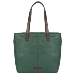 Hidesign Core Sonoma 01 Burnt Goat Mel Ranch Green Solid Large Tote Handbag image 3