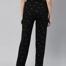 Kryptic Black & Green Printed Pure Cotton Elasticated Waist Band Regular Fit Pyjamas - Pack of 2 image 3