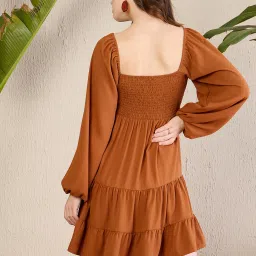 Magre Rust Fit & Flare Dress image 2