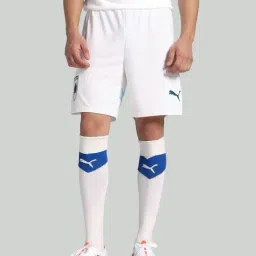 Puma White Regular Fit Colour Block Sports Shorts-image-52