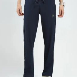 Monte Carlo Navy Blue Regular Fit Trackpants-picture-5