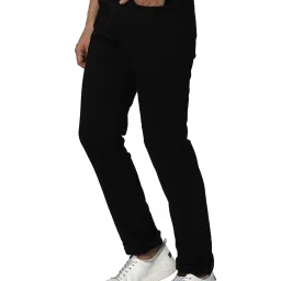 Mufti Black Straight Fit Lightly Washed Jeans image 3