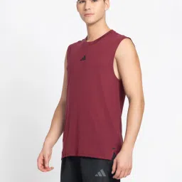 adidas Power Dark Red Regular Fit Tank Tee image 3