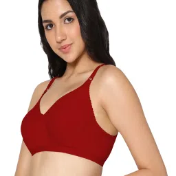 IN CARE Red & Skin Full Coverage Non-Wired T-Shirt Bra - Pack of 2 image 3