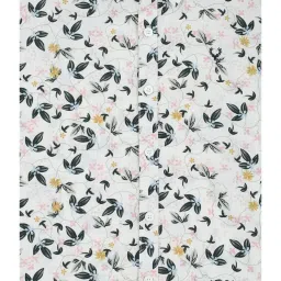 Allen Solly Junior White Floral Print Full Sleeves Shirt image 3