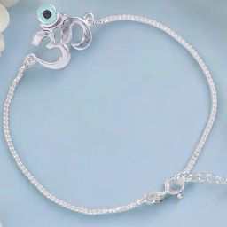 Taraash 925 Sterling Silver Divine Om Chain Rakhi with Roli Chawal for Brother-picture-7