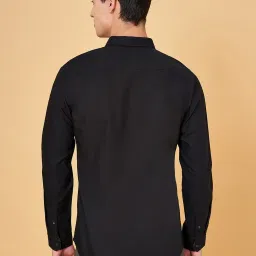Byford By Pantaloons Jet Black Slim Fit Shirt image 2