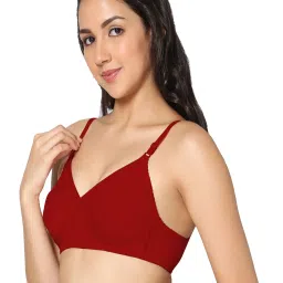 IN CARE Red & Pink Full Coverage Non-Wired T-Shirt Bra - Pack of 2 image 3