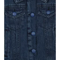 Allen Solly Junior Navy Solid Full Sleeves Jacket image 3