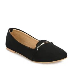 Clog London Women's Black Flat Ballets image 3