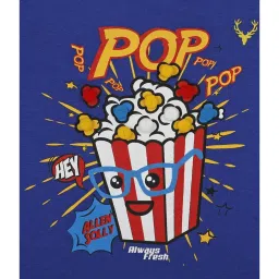 Allen Solly Junior Dark Pink & Royal Blue Printed T-Shirt (Pack Of 2) image 3