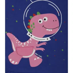 Allen Solly Junior Red & Royal Blue Printed T-Shirt (Pack Of 2) image 3