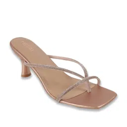 Metro Women's Rose Gold Slides image 2