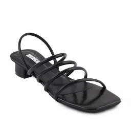 Elle Women's Black Sling Back Sandals image 3