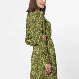 Vero Moda Green Printed A Line Dress image 3