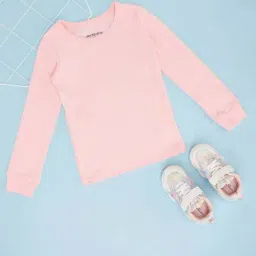 Pantaloons Junior Girls Crystal Rose Cotton Solid Full Sleeves Casual Tops & Tees-image-43