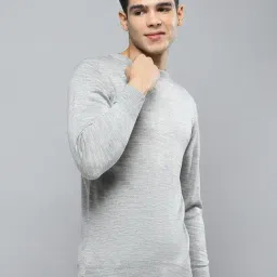 Cloak & Decker by Monte Carlo Grey Regular Fit Pullover image 4