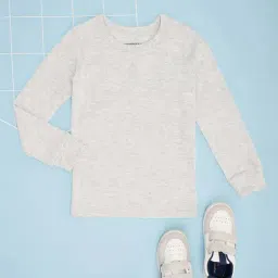 Pantaloons Junior Girls Solitary Star Cotton Solid Full Sleeves Casual Tops & Tees-image-44