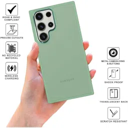 Sprig Translucent Back Cover for SAMSUNG Galaxy S23 Ultra 5G (Green) image 2