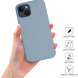 Sprig Liquid Silicone Back Cover for APPLE iPhone 14 Plus (Blue) image 2