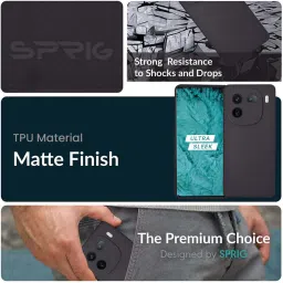 Sprig Back Cover for IQOO 12 (Black) image 2