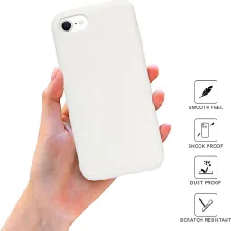Sprig Liquid Silicone Back Cover for APPLE iPhone 8 (White) image 2