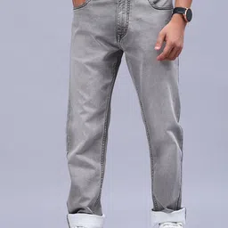 V-Mart Men Regular Fit Mid-Rise Cotton Jeans-image-3