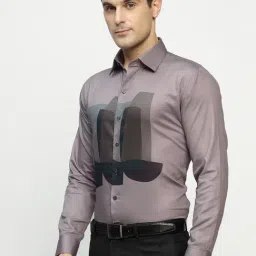 Hancock Mauve Slim Fit Graphic Shirt-picture-24