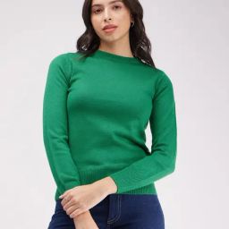 Fablestreet Green Regular Fit Sweater-picture-27