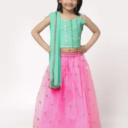studiorasa Kids Pink Sequence Skirt image 4