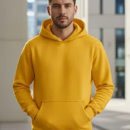 Leotude Men Hooded Cotton Sweatshirt-image-5