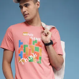 HERE&NOW Typography Printed Pure Cotton T-shirt-picture-19