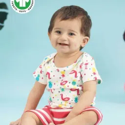 Greendigo Kids White & Pink Printed Top Set-image-11