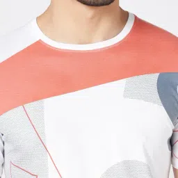 Ajile By Pantaloons White Slim Fit Printed Sports T-Shirt image 5