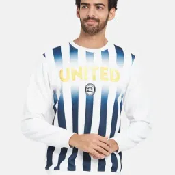 Octave White Regular Fit Striped Sweatshirt-picture-19