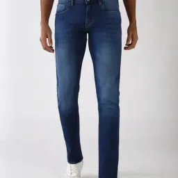 Peter England Navy Skinny Fit Jeans-picture-31