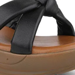 Inc.5 Women's Black Ankle Strap Wedges image 5