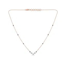 Malabar Gold and Diamonds 18k Rose Diamond Short Mangalsutra-picture-40