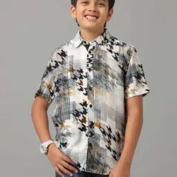 Under Fourteen Only Kids Black Printed Shirt-picture-40
