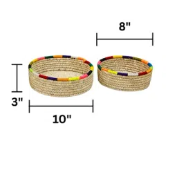 Swadeh Multi Fiber Prism Rim Prism Rim Baskets - Set of 2 image 3