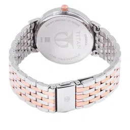 Titan Women Rose Gold-Toned Analogue Chronograph Watch NL2569KM02 image 3