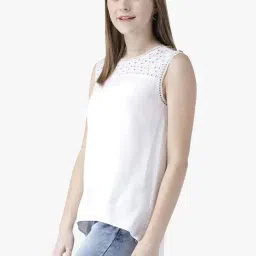 DODO & MOA White Self Pattern Top image 3