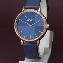 VIRAKTI Women Embellished Dial & Leather Wrap Around Straps Analogue Watch G-08-BLUE-28-picture-35