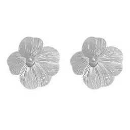 BEYTER Sterling Silver Pearls Beaded Floral Shaped Drop Earrings image 5